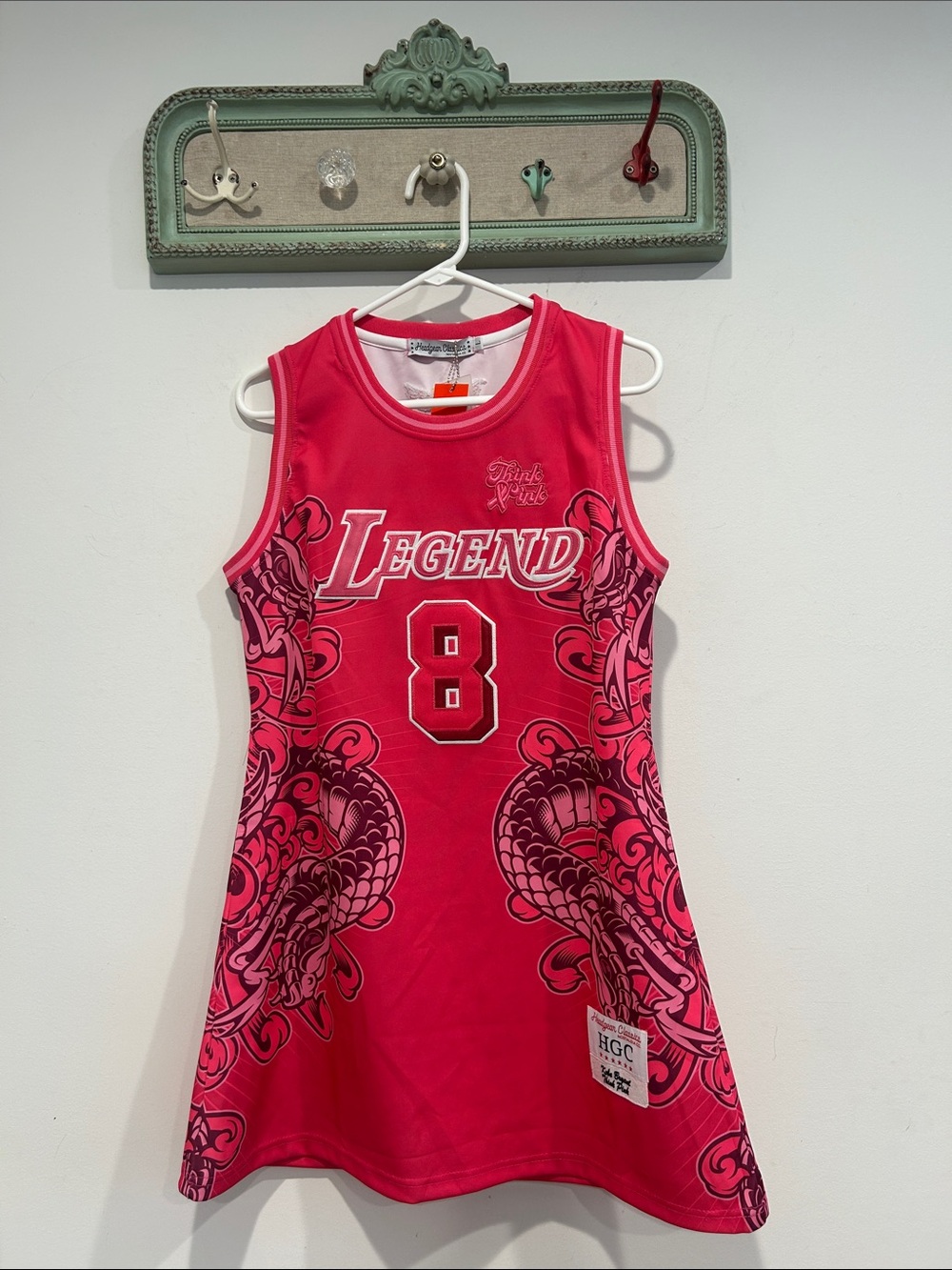 Kobe Bryant Legend Sleeveless Y2k jersey Dress mini Think Pink women’s large new